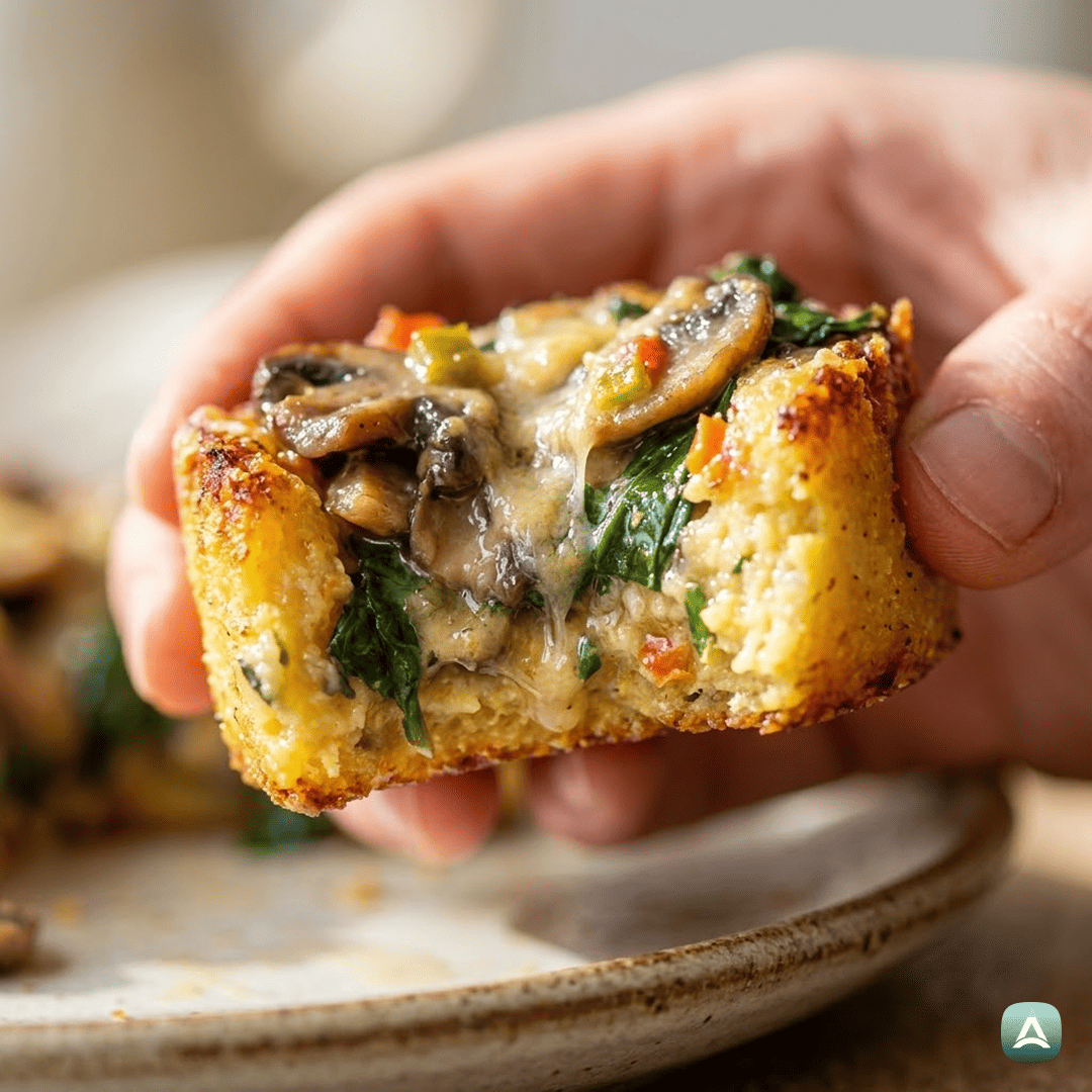 SI_Recipes_HrustljavaPečenaPolentaZGobamiInŠpinačo_2