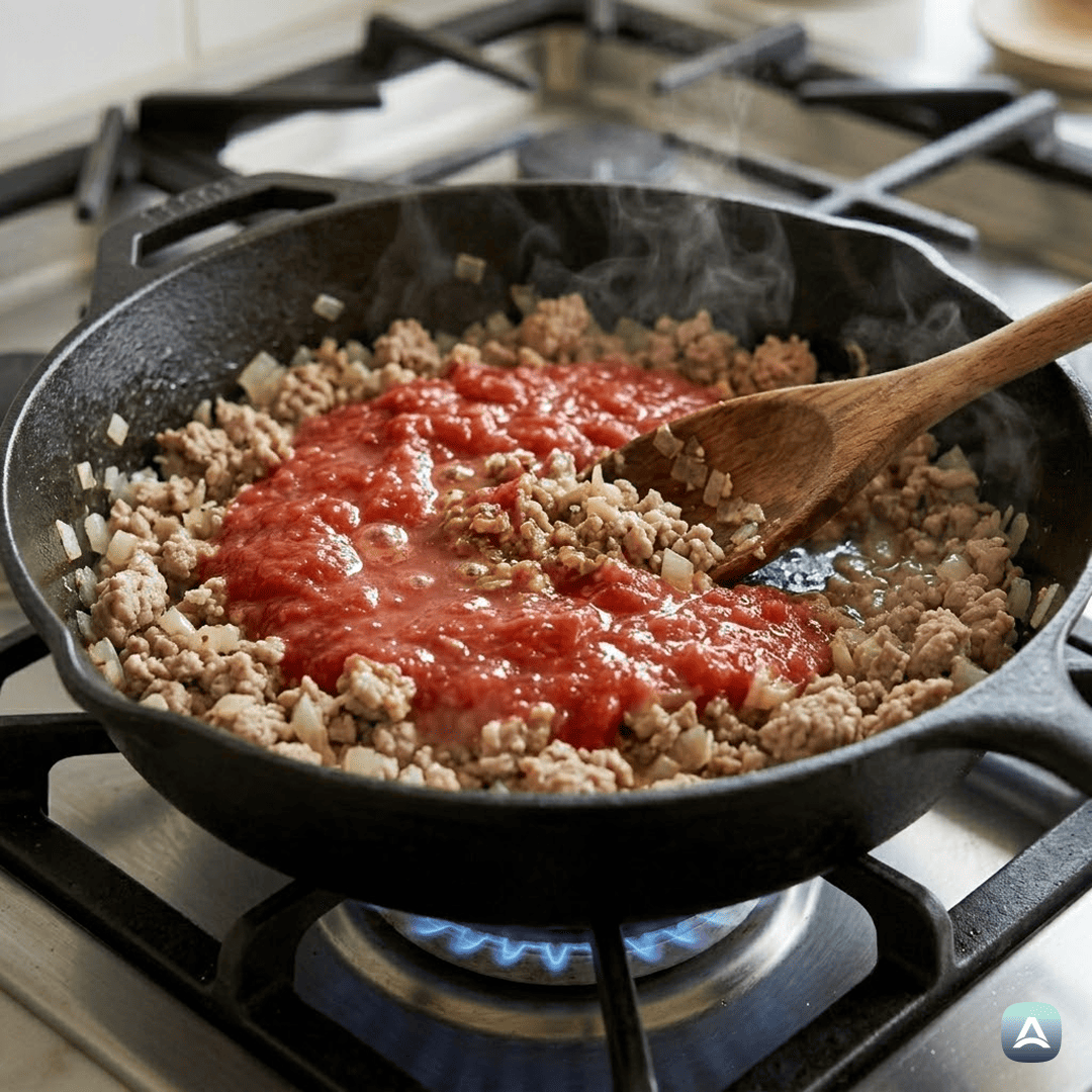 SI_Recipes_NajboljšaBučkinaLazanjaBrezTesteninSSočnimPuranjimNadevom_5