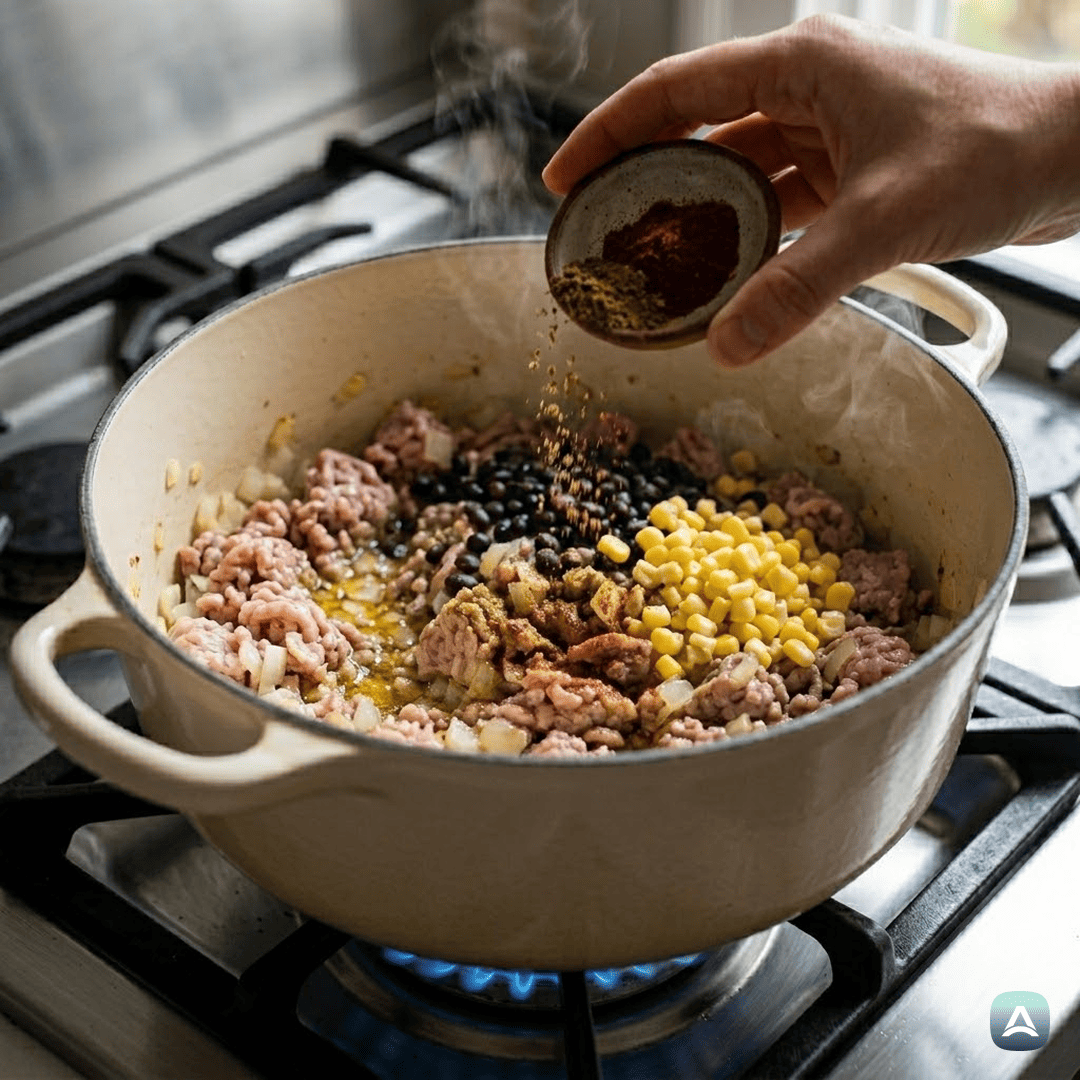 SI_Recipes_ZapečenaPuranjaEnčiladaZBučkamiInČrnimFižolom_5