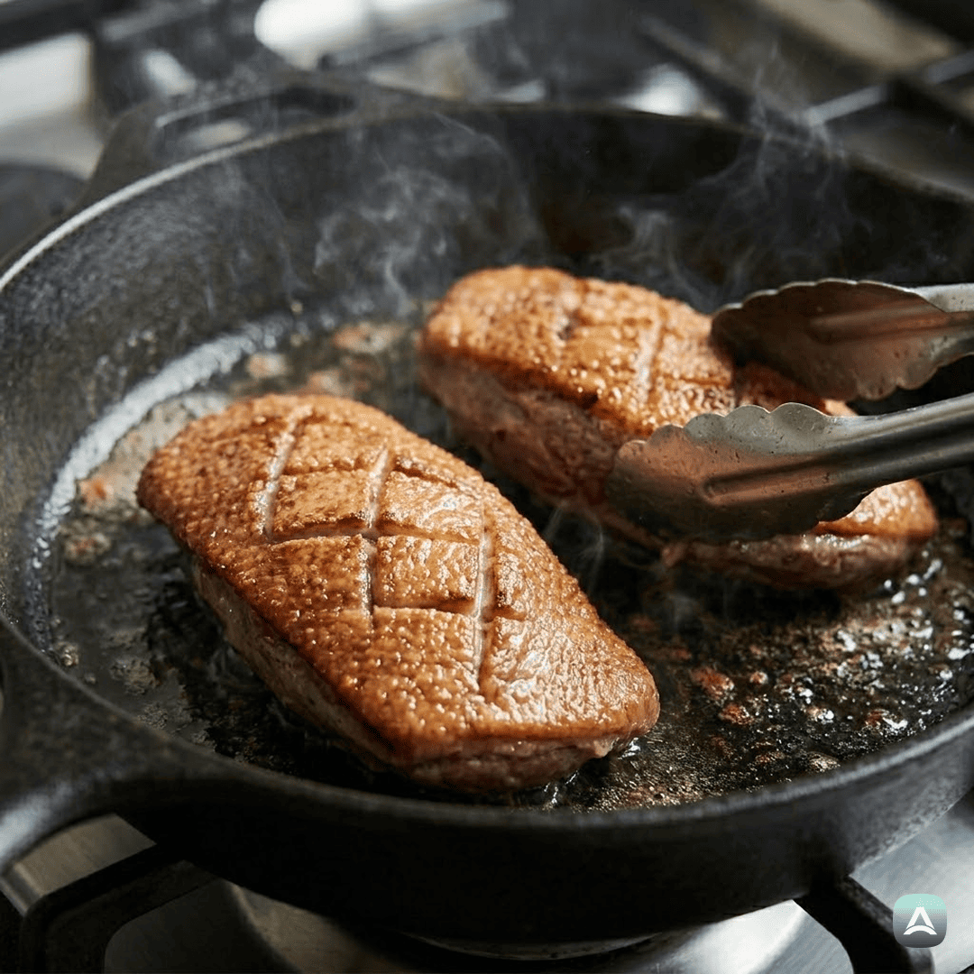 SI_Recipes_HrustljavoPečenaRačjaPrsaZRedukcijoGozdnihSadeževInBalzamičnegaKisa_4