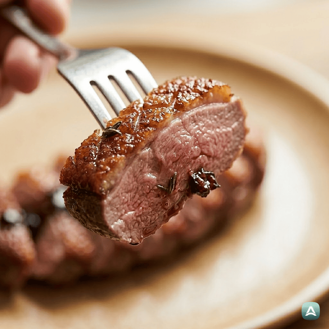 SI_Recipes_HrustljavoPečenaRačjaPrsaZRedukcijoGozdnihSadeževInBalzamičnegaKisa_2