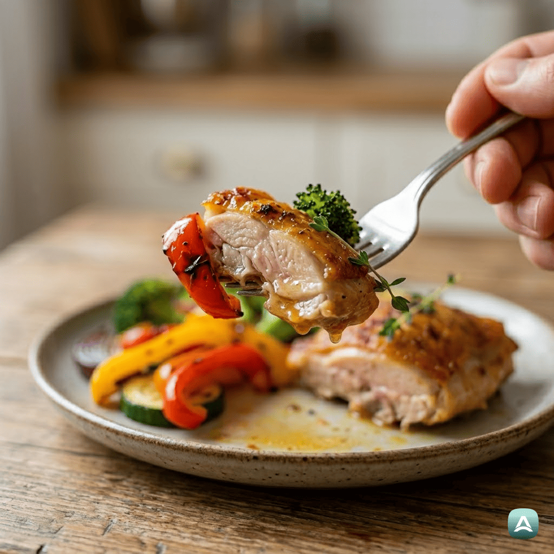 SI_Recipes_SočnaPiščančjaStegnaZMavričnoZelenjavoIzEnegaPekača_2