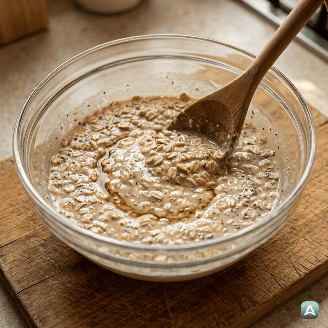 SI_Recipes_KremniProteinskiOvseniKosmičiČezNočZVanilijoInJagodičevjem_4