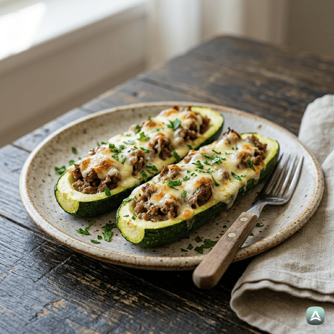 SI_Recipes_ZapečenePolnjeneBučkeZMletimMesomInSvežimiZelišči_1