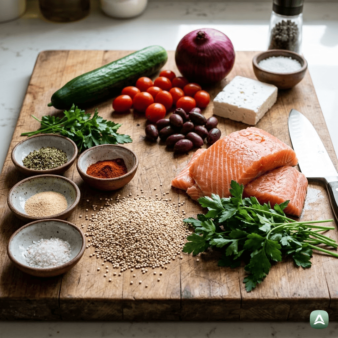 SI_Recipes_PečenMediteranskiLososSPisanoKvinojinoSolatoInFeto_3