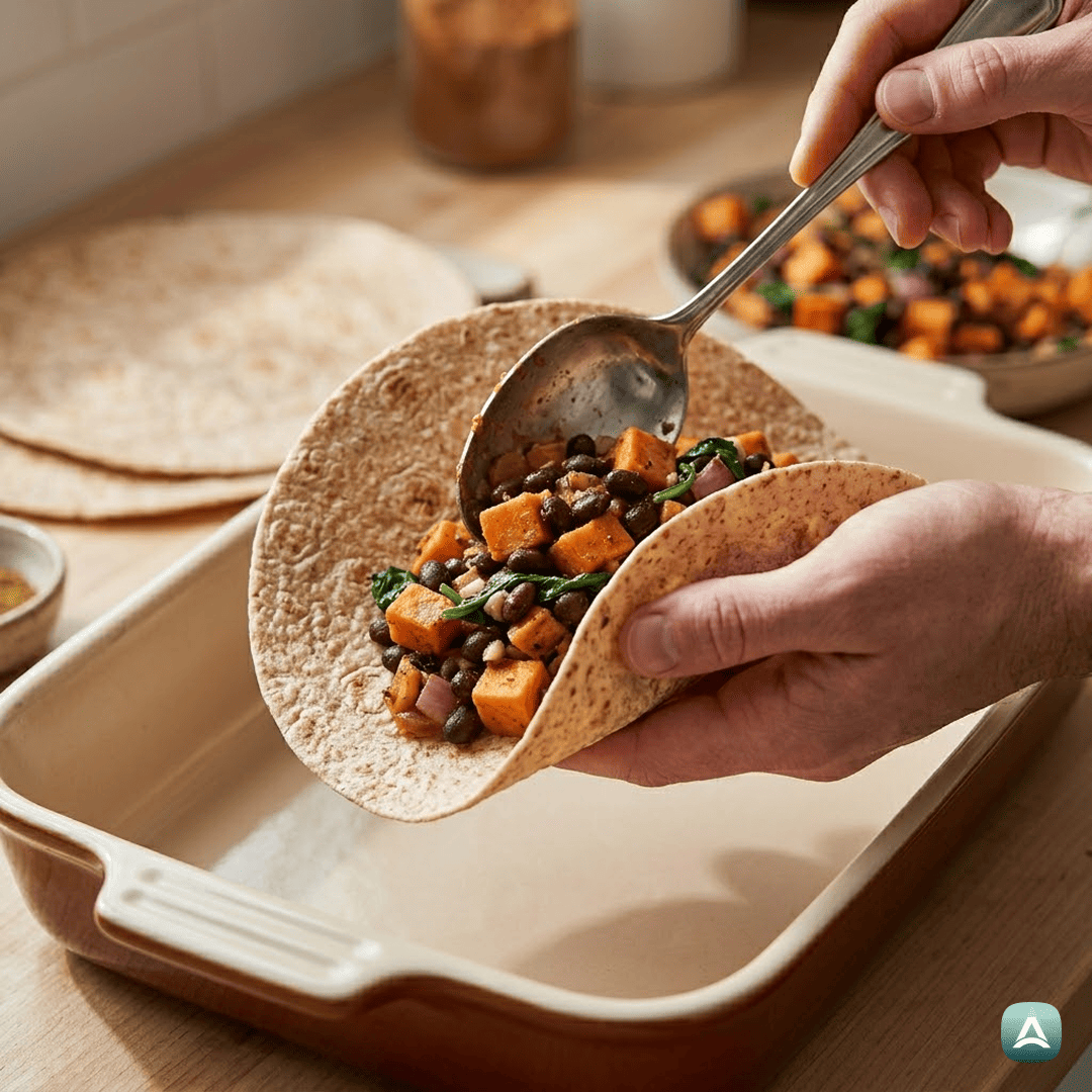 SI_Recipes_HranljiveVegetarijanskeEnčiladeSSladkimKrompirjemInČrnimFižolom_5