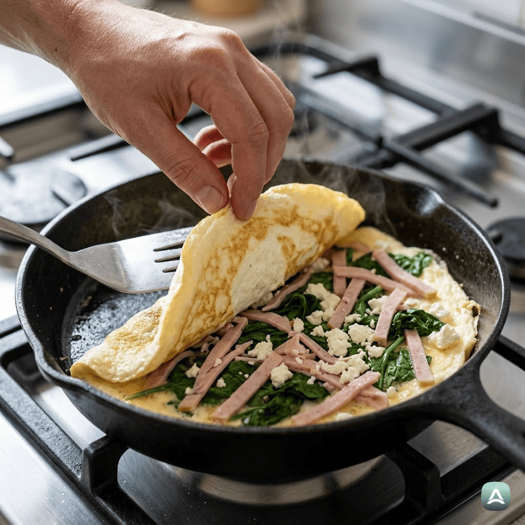 SI_Recipes_BeljakovaOmletaSŠpinačo,FetoInPiščančjoSalamo_5