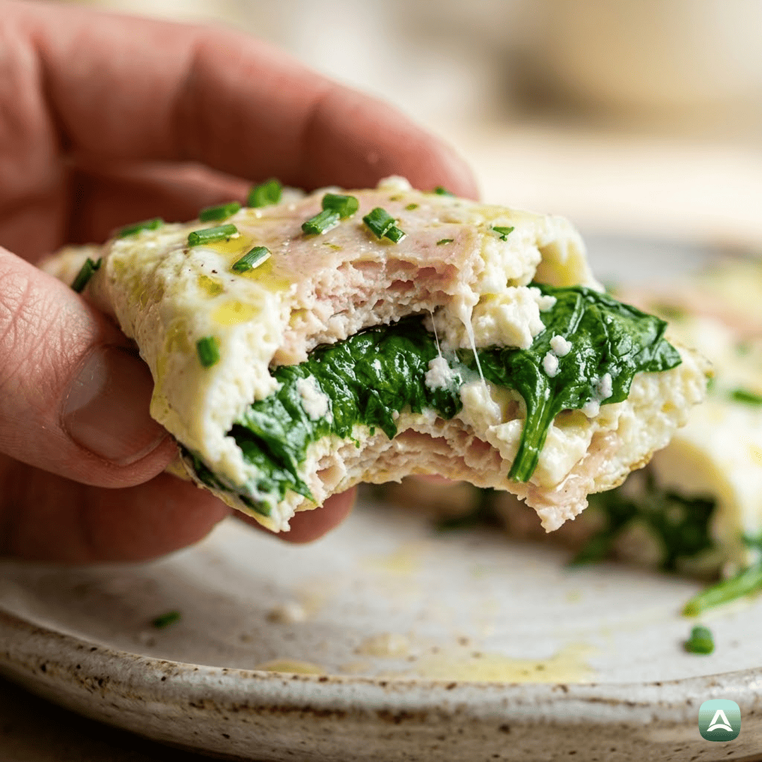 SI_Recipes_BeljakovaOmletaSŠpinačo,FetoInPiščančjoSalamo_2