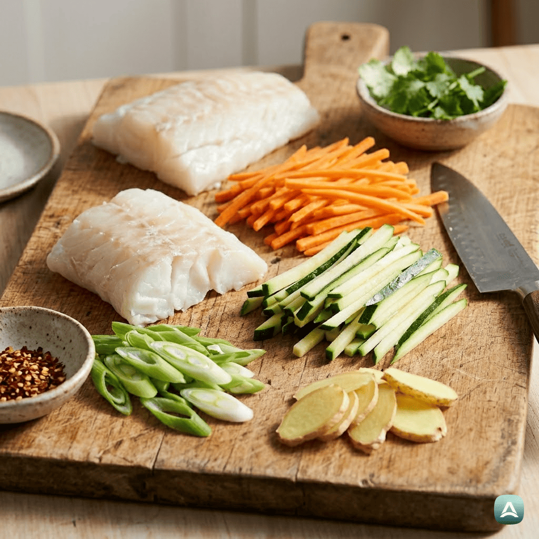 SI_Recipes_PečenFilePolenovkeVPapirjuSHrustljavoZelenjavo_3