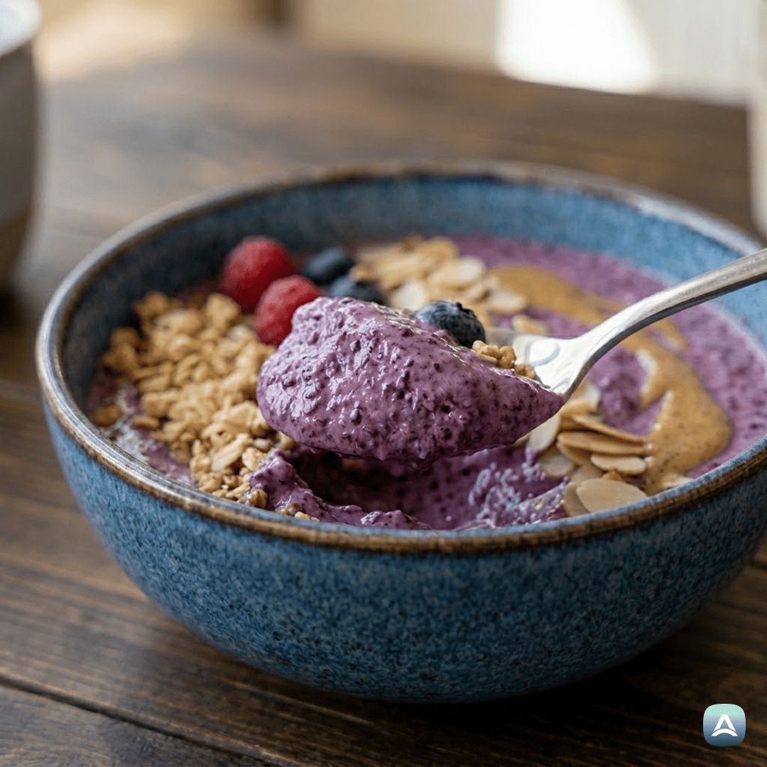 SI_Recipes_KremnaVisokobeljakovinskaSmutiSkledaSSkutoInGozdnimiSadeži_2