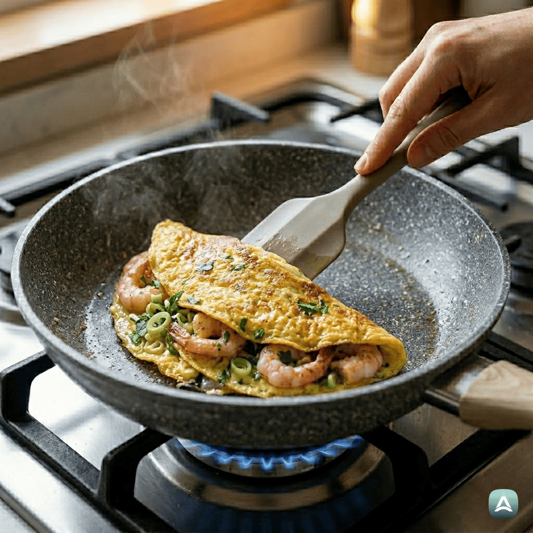 SI_Recipes_PopolnaSočnaOmletaSKozicami,MladimČesnomInSvežimiZelišči_5