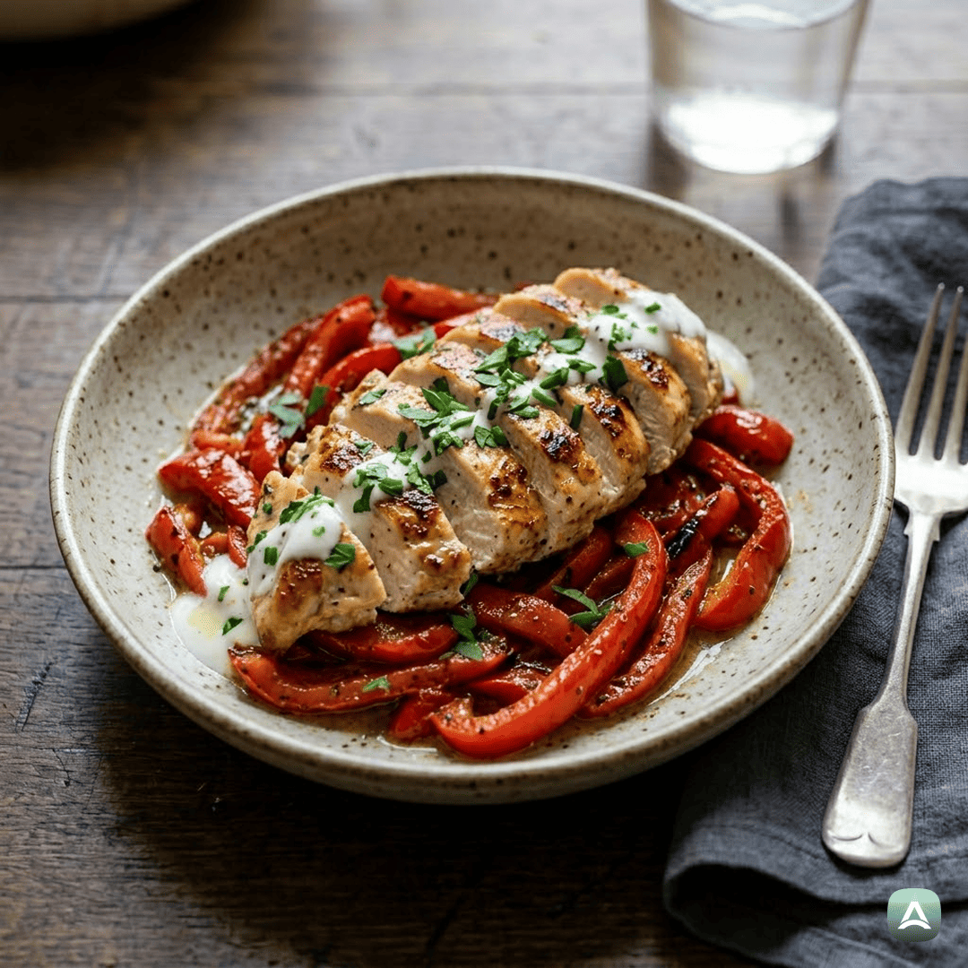 SI_Recipes_SočenPiščančjiFileVJogurtoviMarinadiSPečenoRdečoPapriko_1