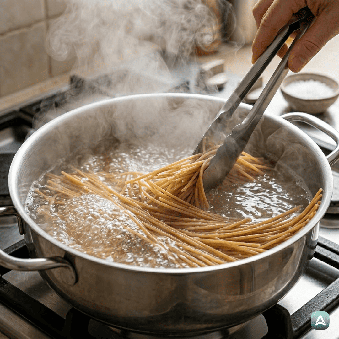 SI_Recipes_PolnozrnatiŠpagetiSKraljevimiKozicamiVČesnoviOmakiZBelimVinom_5