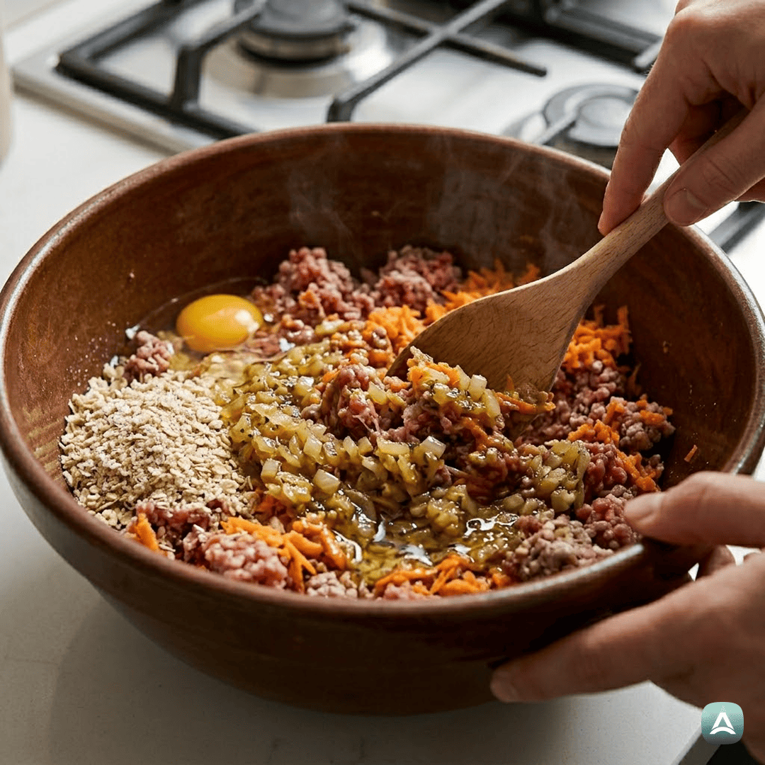 SI_Recipes_SočnaDomačaŠtefaniPečenkaZOvsenimiKosmičiInKorenjem_4