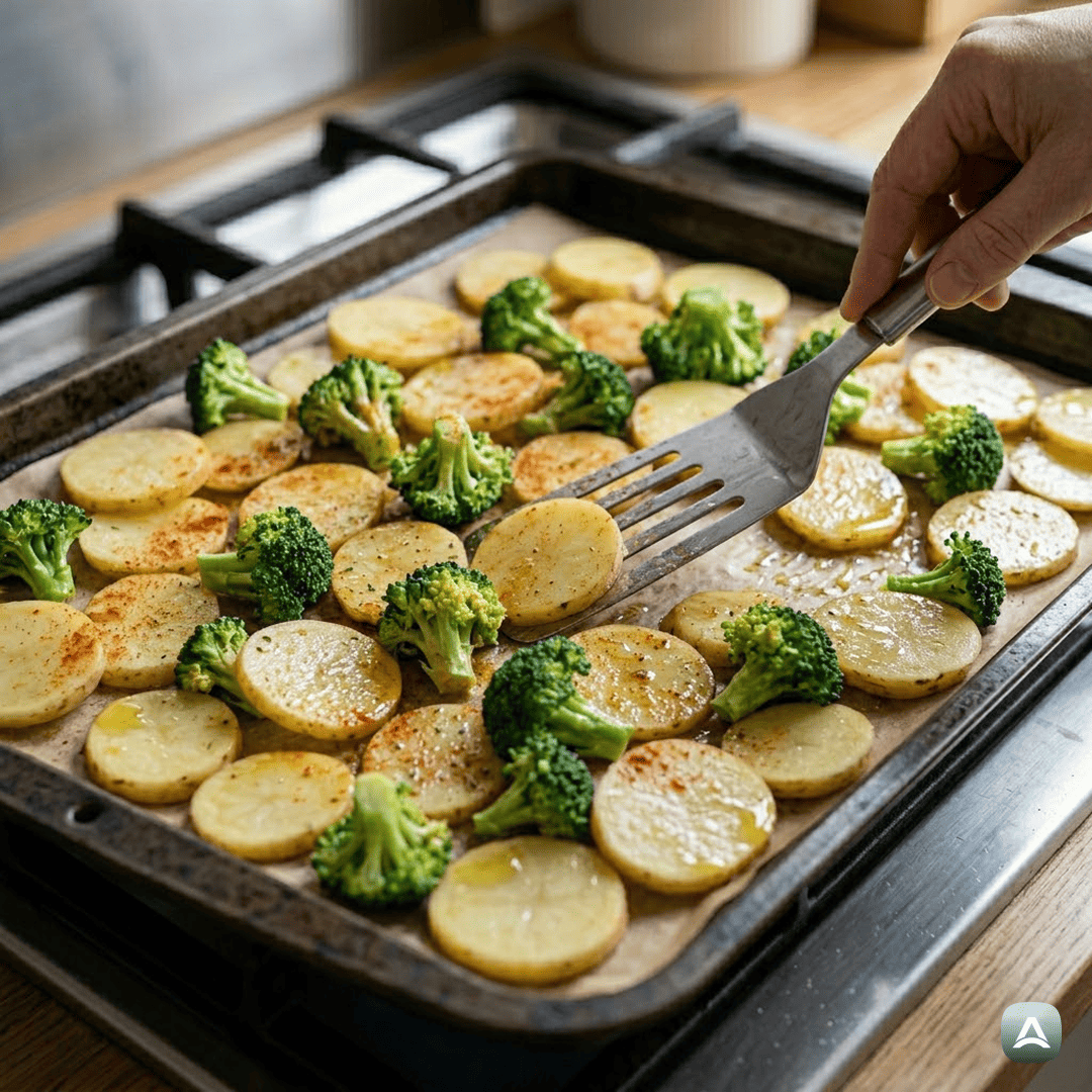 SI_Recipes_PečenFileKovačaSHrustljavimKrompirjemInBrokolijemIzPečice_4