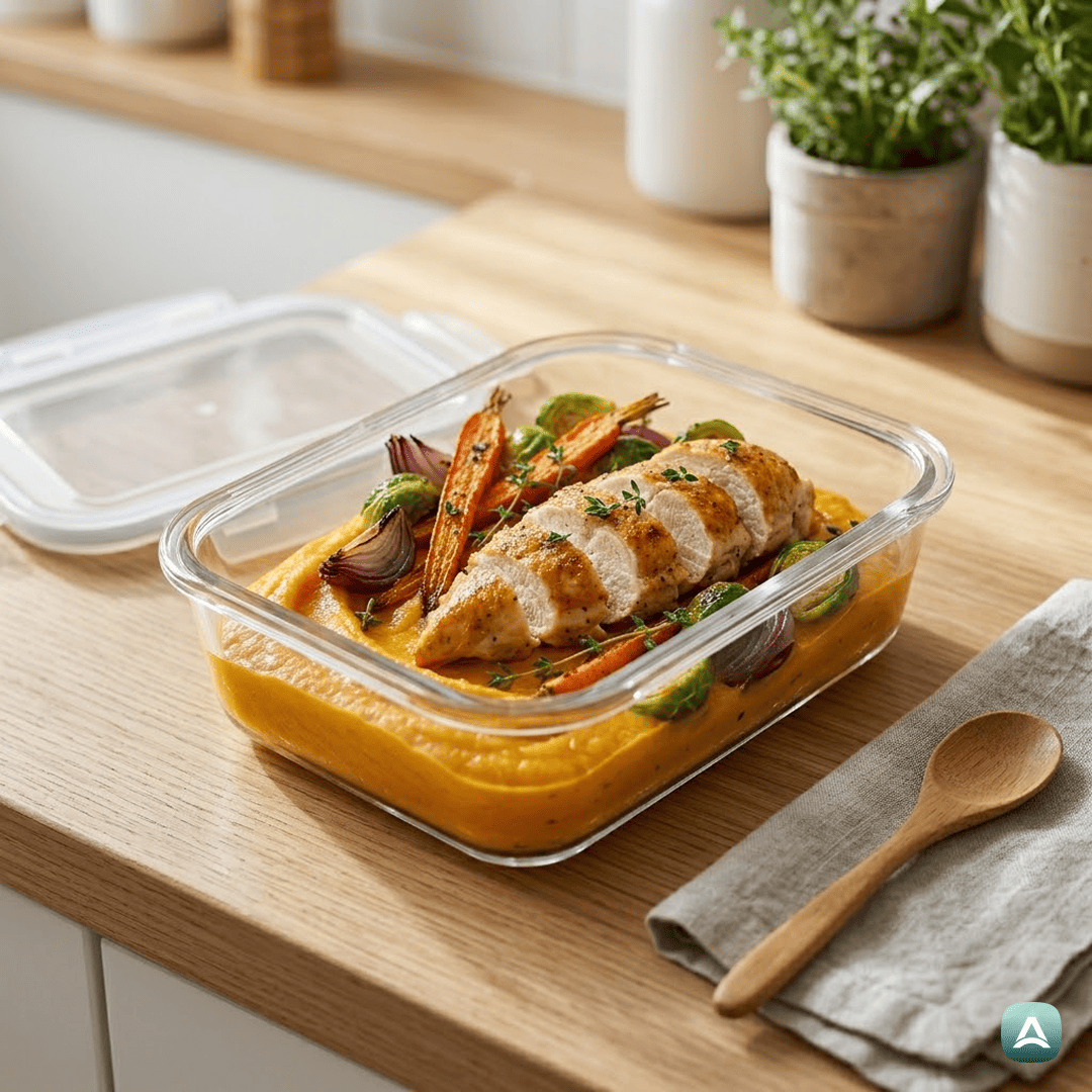 SI_Recipes_SočenPečenPiščanecNaBučnemPirejuSHrustljavoJesenskoZelenjavo_6