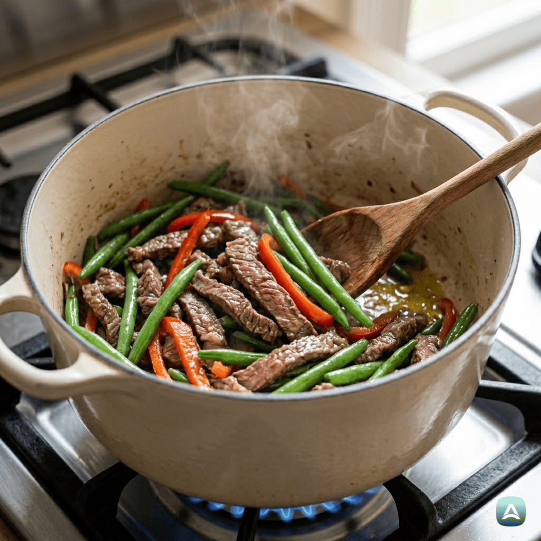 SI_Recipes_SočnoGovejeStegnoSHrustljavimStročjimFižolomInIntegralnimRižem_4