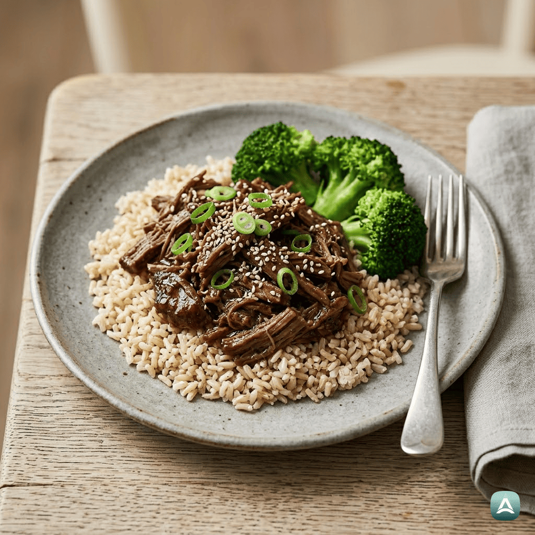 SI_Recipes_PočasiKuhanaNatrganaGovedinaVOmakiZIntegralnimRižem_1