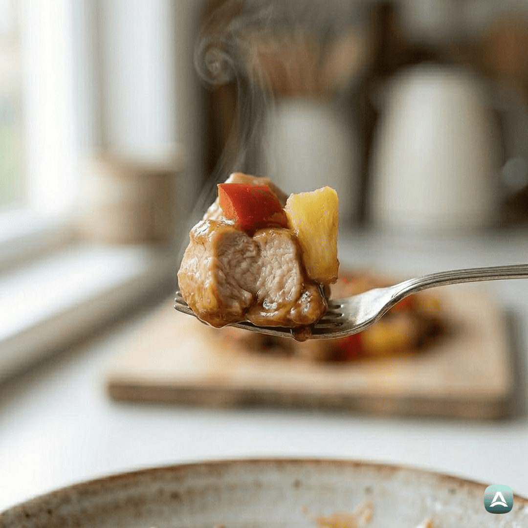 SI_Recipes_SladkoKisliPiščanecSSvežimAnanasomInRižem_2