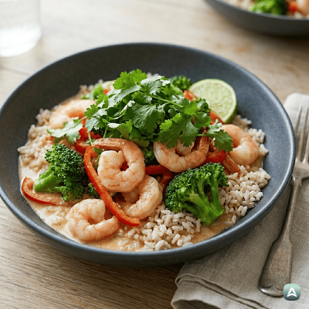 SI_Recipes_TajskiCurryZGamberi,HrustljavoZelenjavoInIntegralnimRižem_1