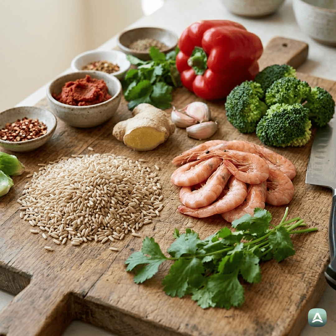 SI_Recipes_TajskiCurryZGamberi,HrustljavoZelenjavoInIntegralnimRižem_3