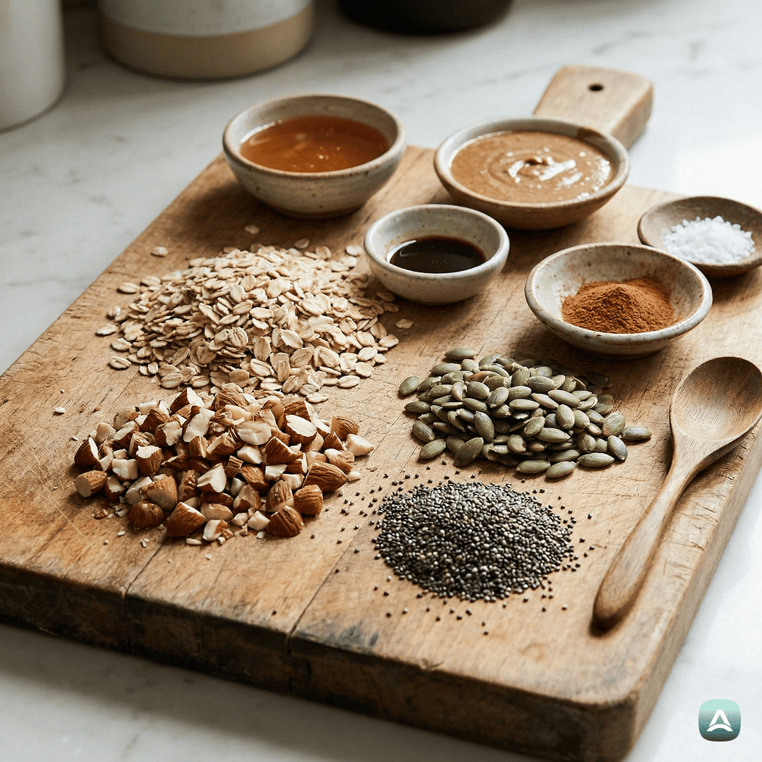 SI_Recipes_HrustljaveDomačeGranolaPloščiceBrezPeke_2