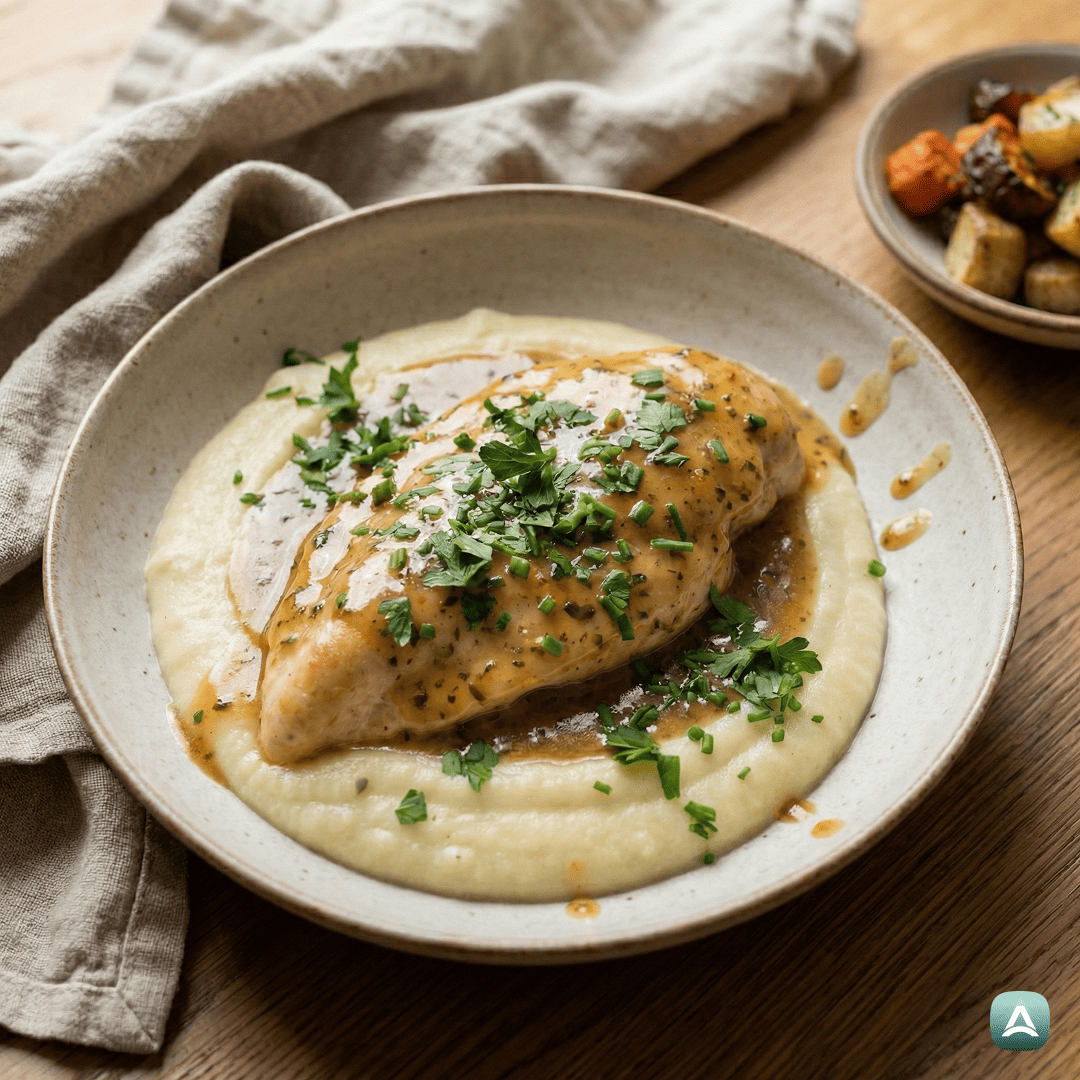 SI_Recipes_PiščančjiZrezkiVNaravniOmakiSKremnimCvetačnimPirejem_1