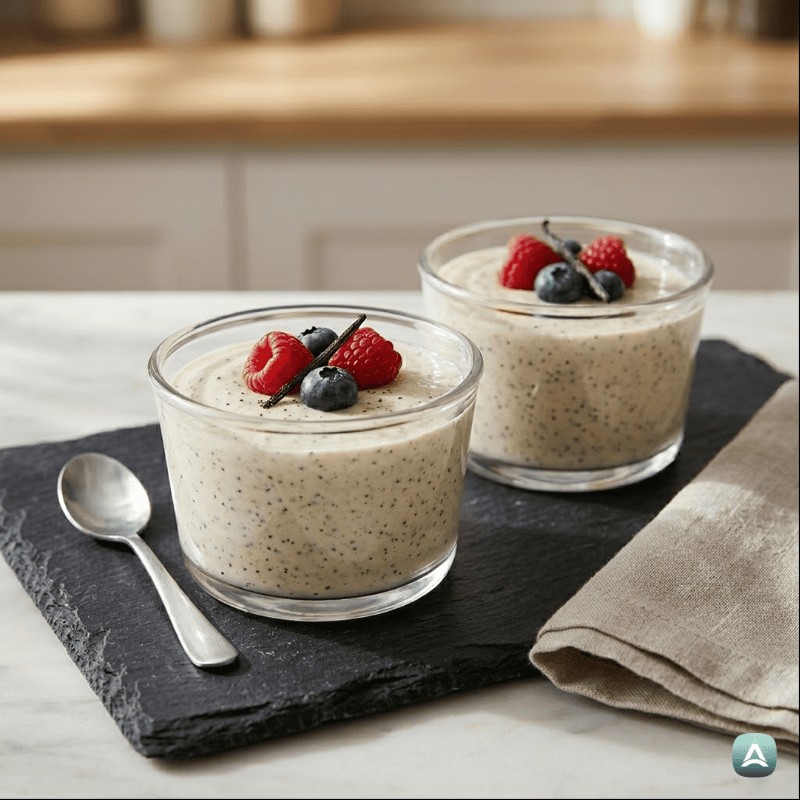 Vanille-Proteinpudding mit echtem Bourbon-Aroma