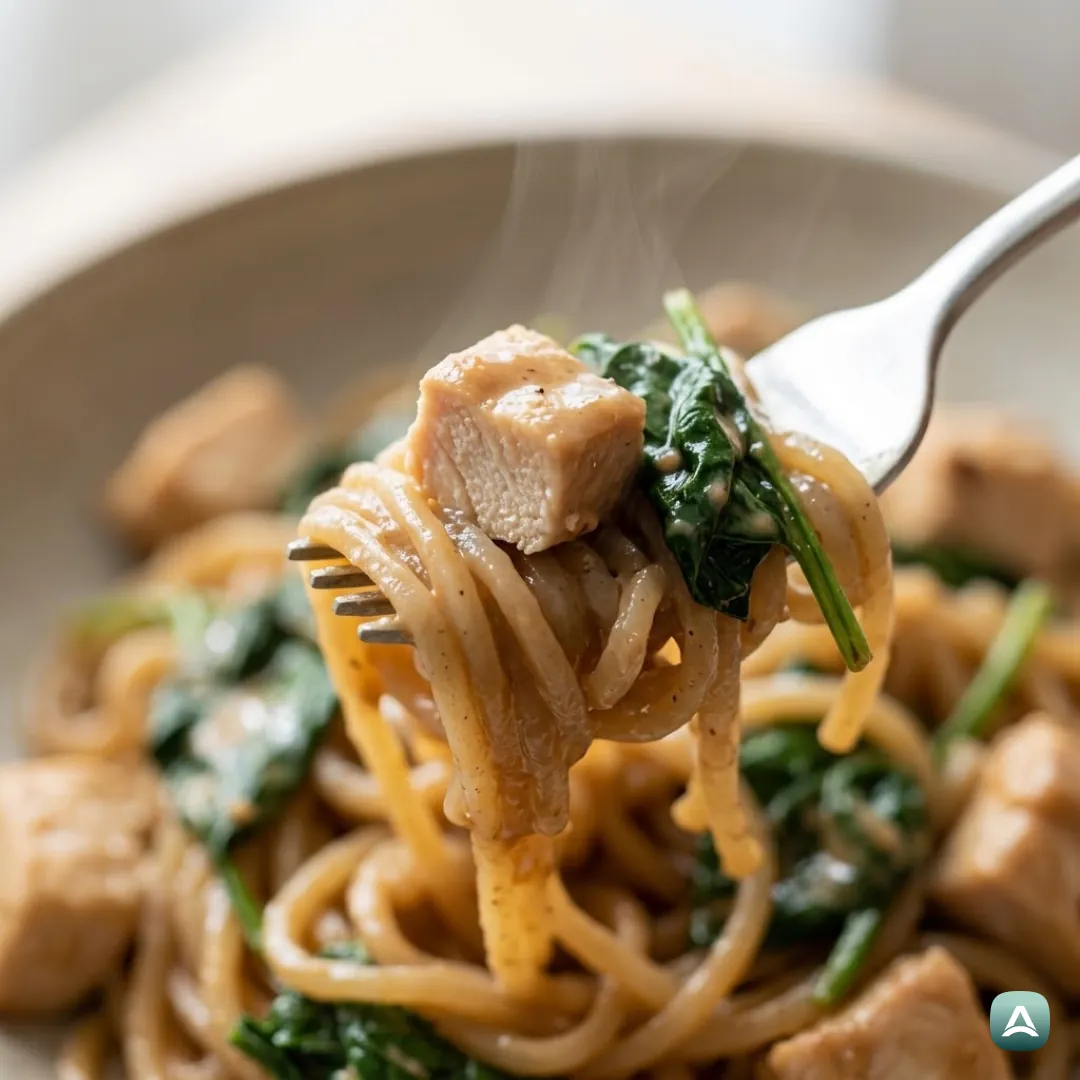 US_Recipes_AsianKonjacNoodlesWithChicken,SpinachAndCreamyTahini_2