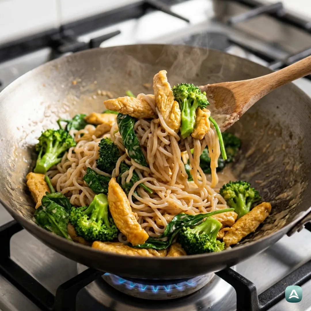 US_Recipes_AsianKonjacNoodlesWithChicken,SpinachAndCreamyTahini_5