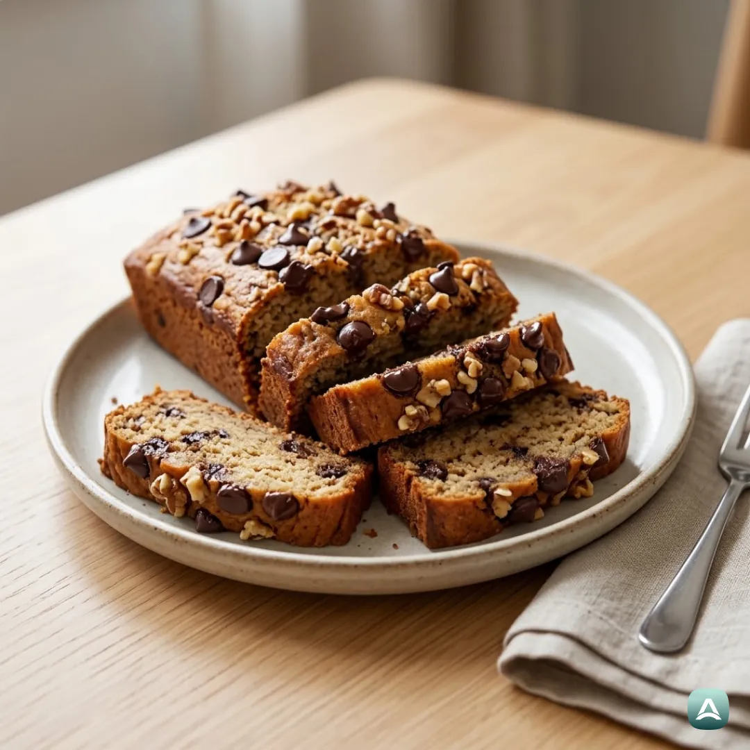 Protein-Bananenbrot mit Schokolade