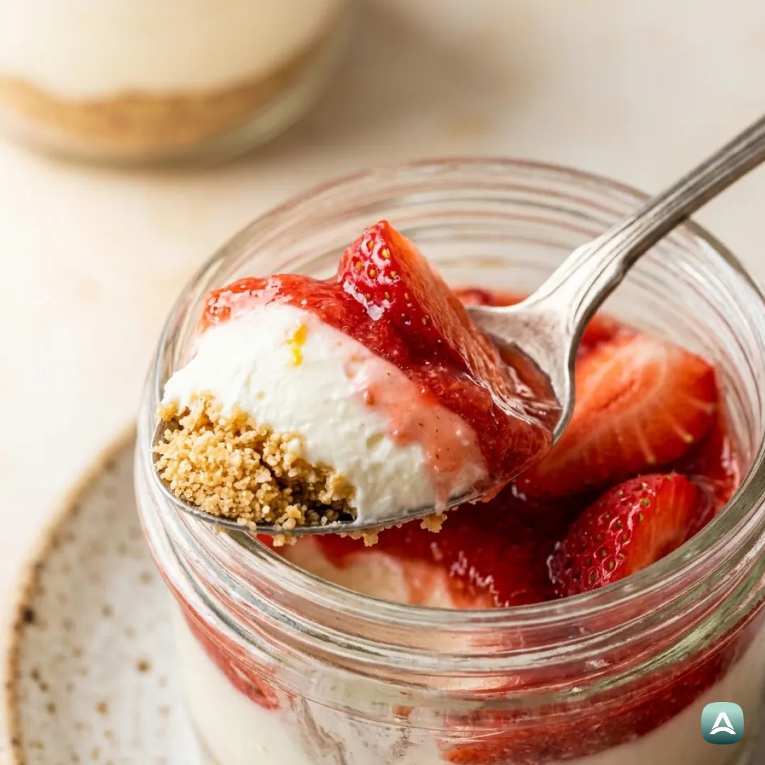 US_Recipes_CheesecakeInAJarWithStrawberries,LemonZestAndCrushedBiscuits_2