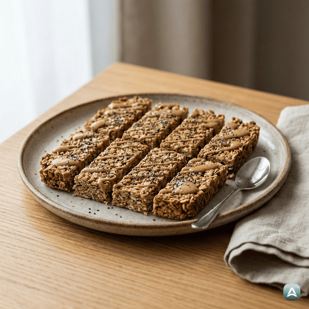 Hrustljave domače granola ploščice brez peke