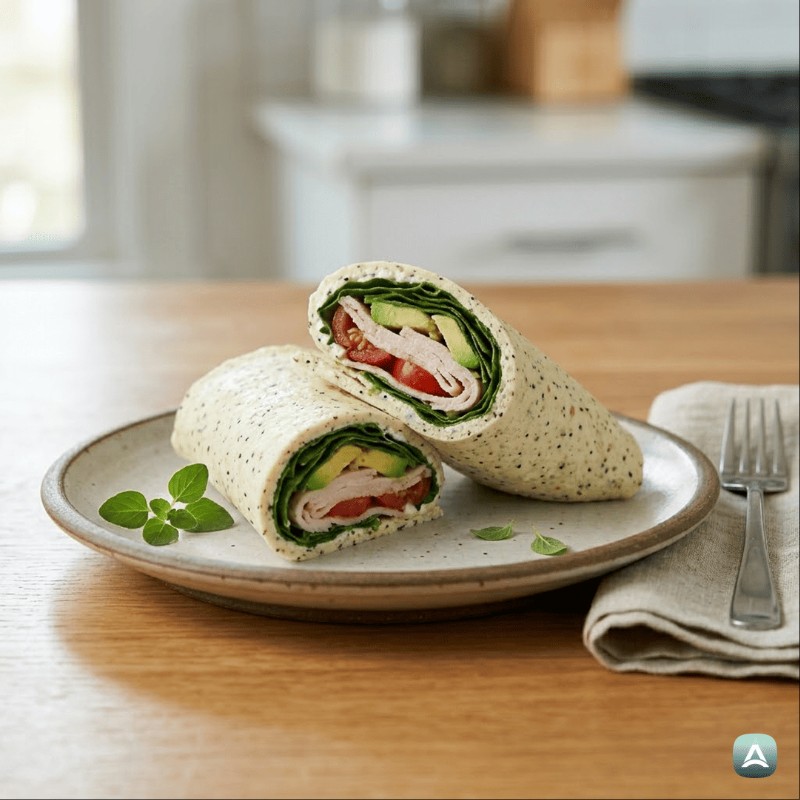 Skutni wrap sendvič bez brašna