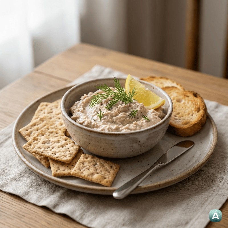Eiweißreicher Thunfischaufstrich mit griechischem Joghurt