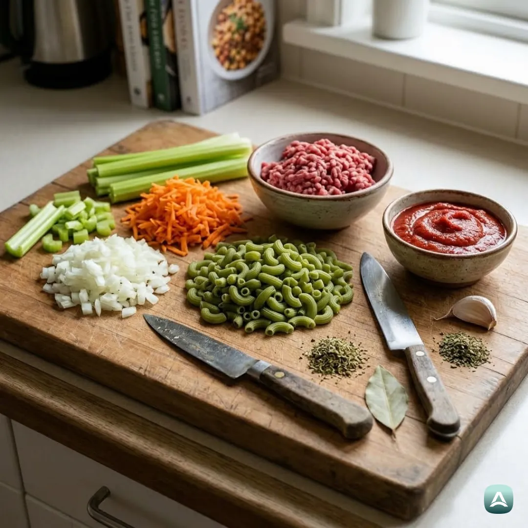 US_Recipes_PeaPastaMacaroniWithBologneseSauce_3