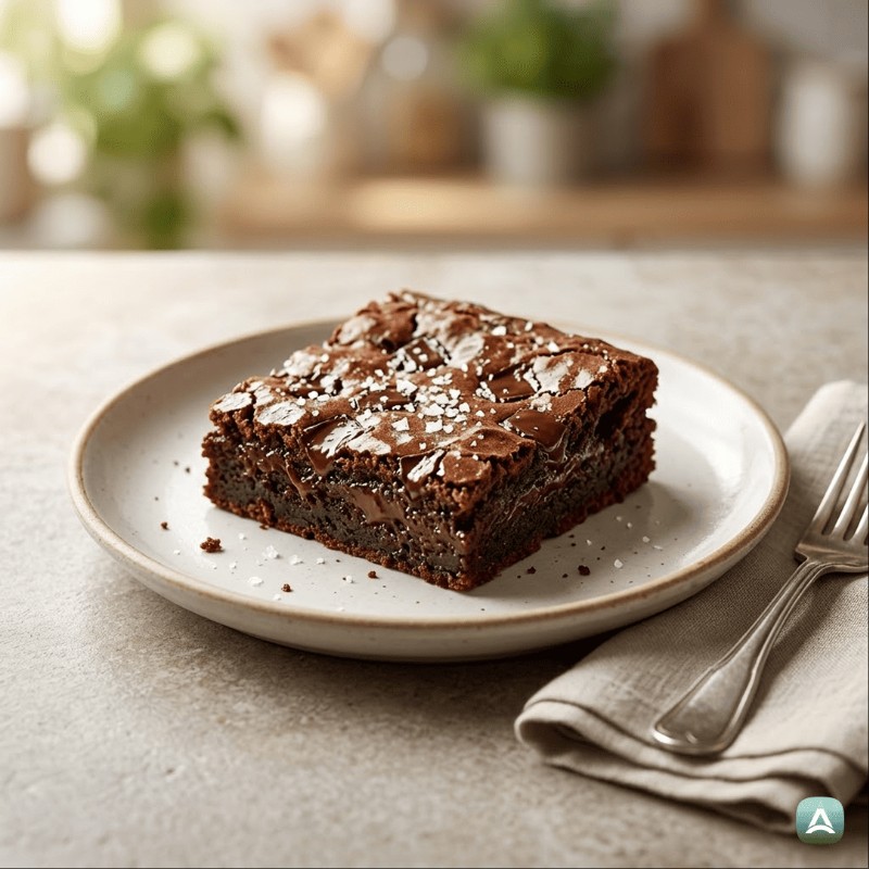 Die besten saftigen veganen Brownies mit Dinkelmehl und dunkler Schokolade