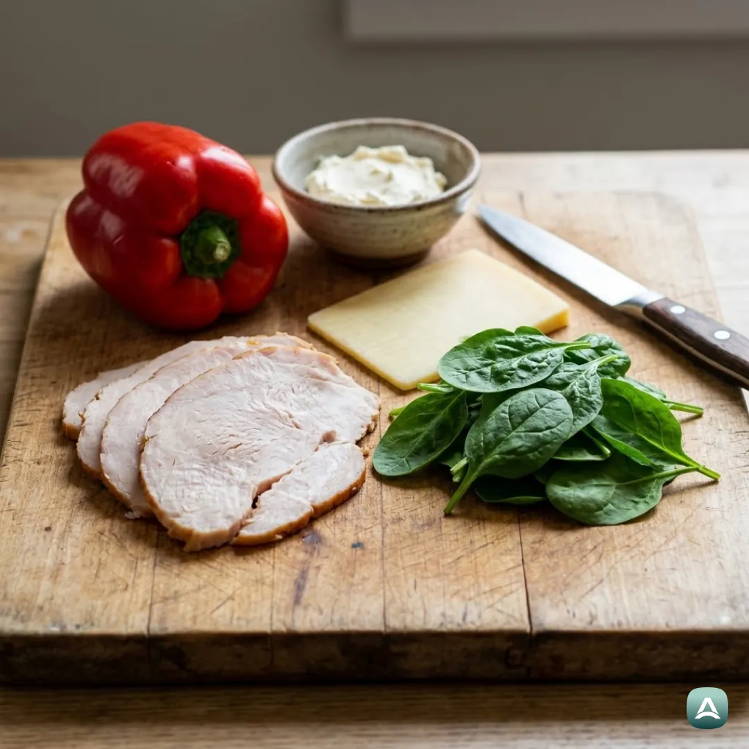 US_Recipes_CrunchyBellPepperSandwichWithTurkeyBreastAndCreamCheeseSpread_3