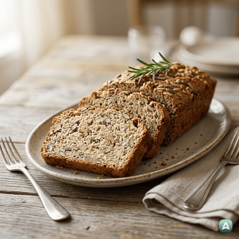 Keto-Brot aus Nüssen und Samen ohne Mehl und Obst