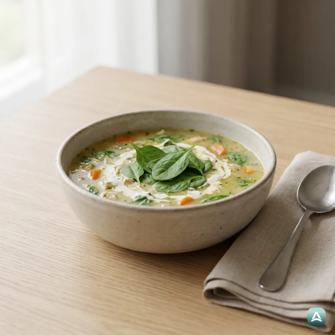 Keto-Hühnersuppe mit Gemüse