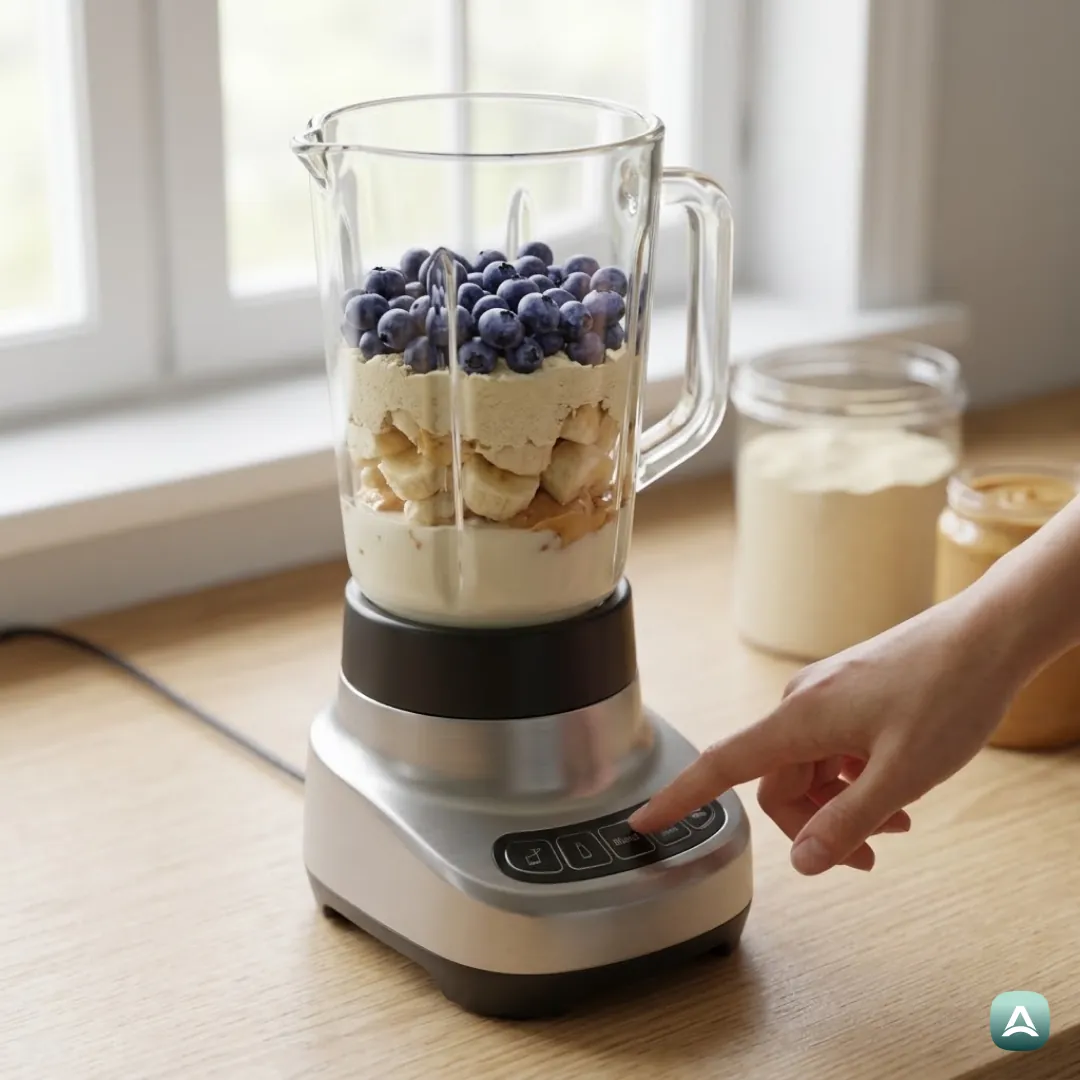 AT_Recipes_CremigerBlaubeerProteinSmoothieMitSojaproteinUndErdnussbutter_5