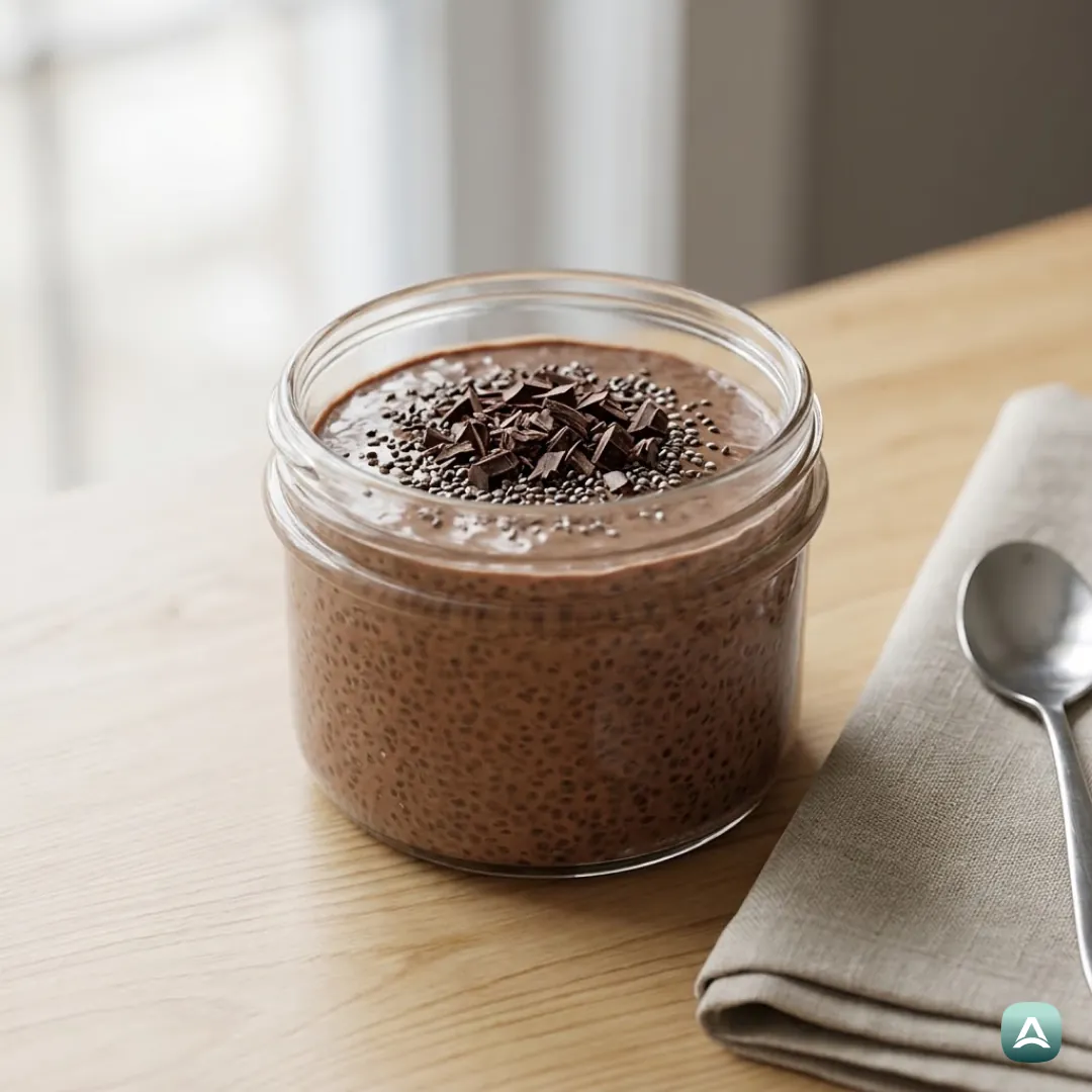 Cremiger Schokoladen-Keto-Chia-Pudding