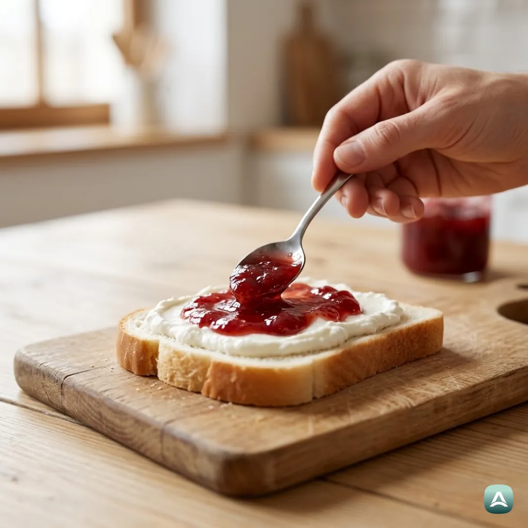 US_Recipes_BreadWithCottageCheeseAndJam_5
