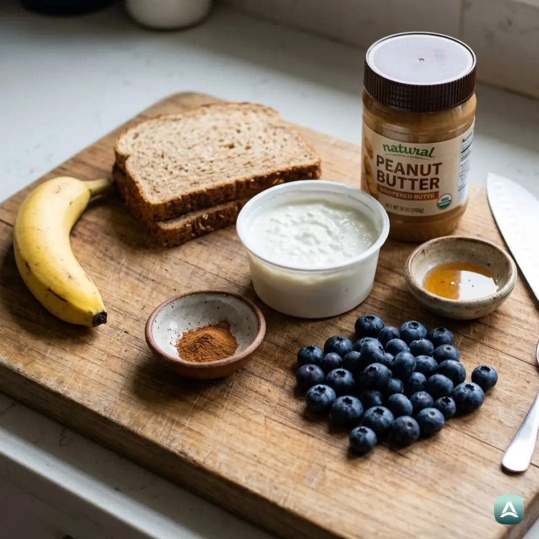US_Recipes_BreadWithCottageCheese,FreshFruitAndPeanutButter_3