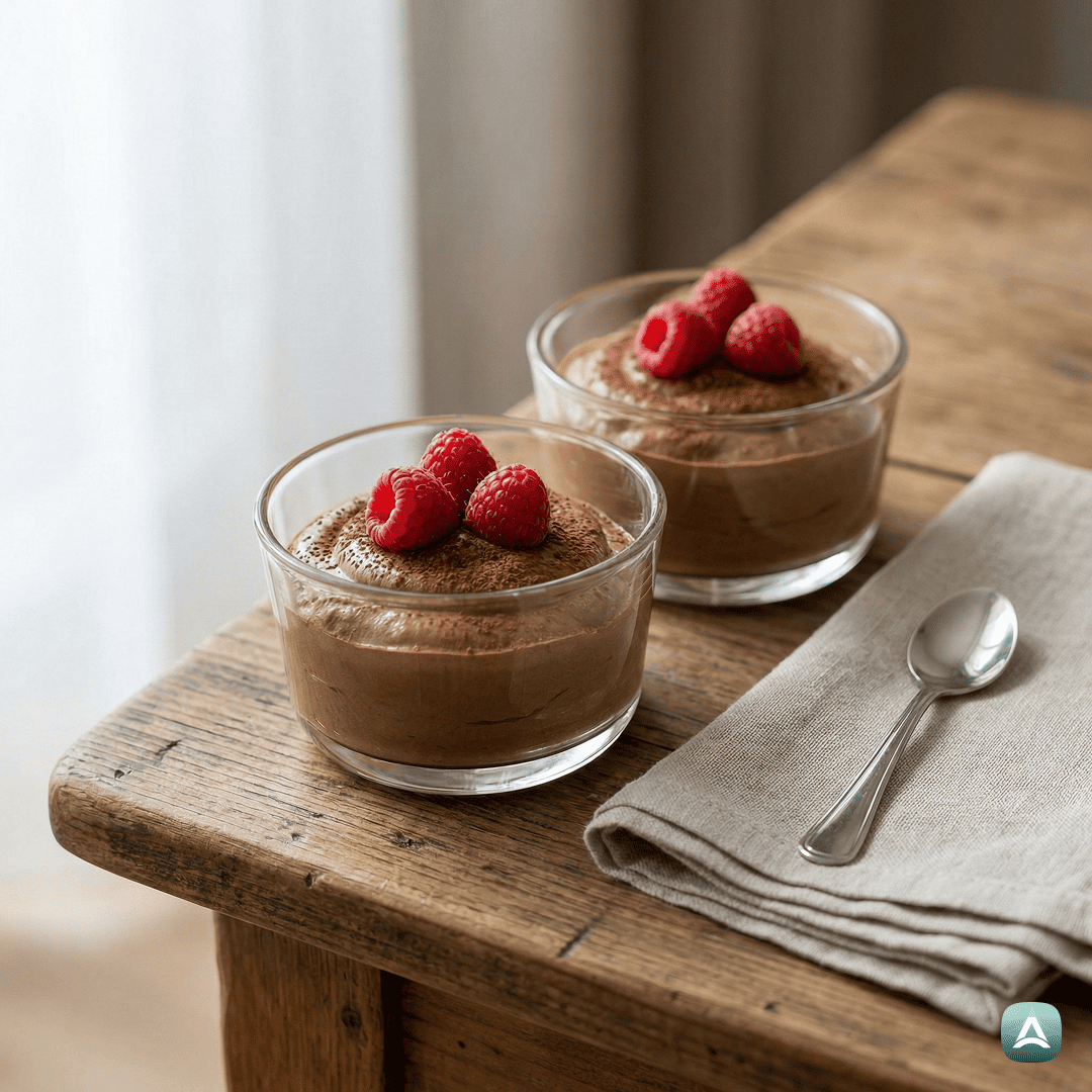 Kremni avokadov čokoladni mousse