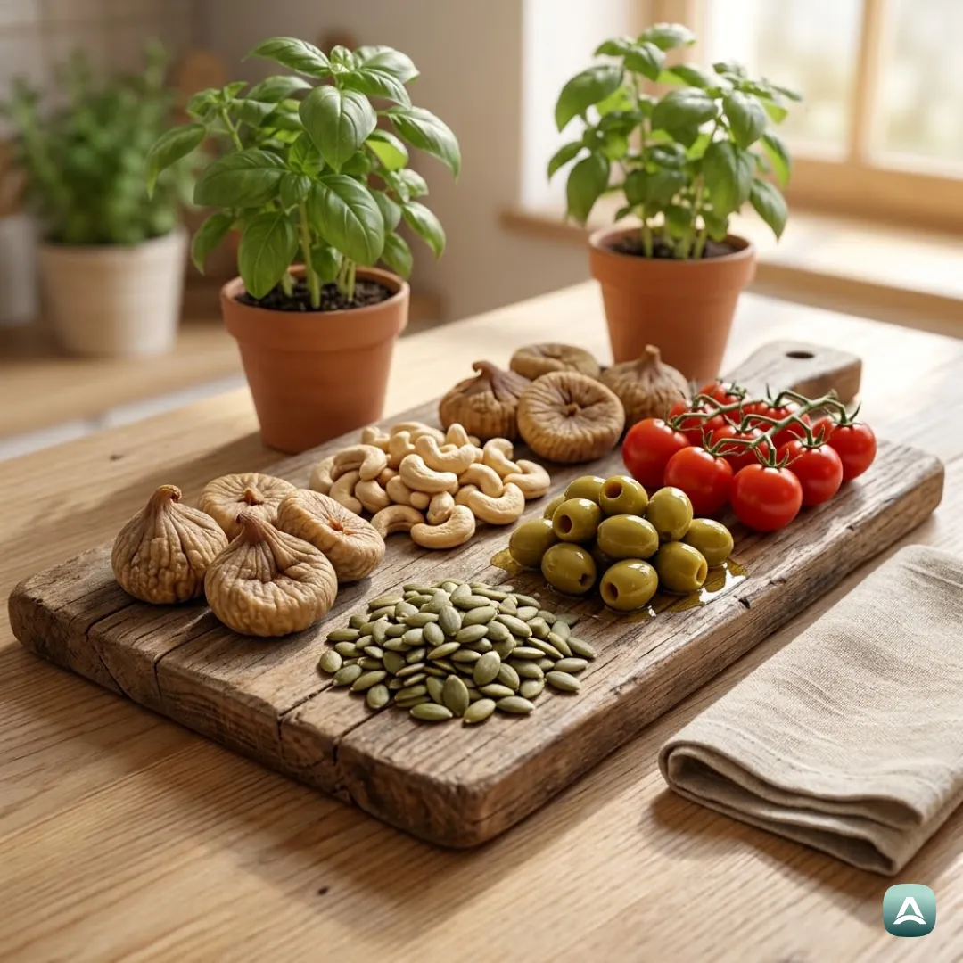 US_Recipes_MediterraneanSnackPlatterWithDriedFigs,CashewsAndPumpkinSeeds_3