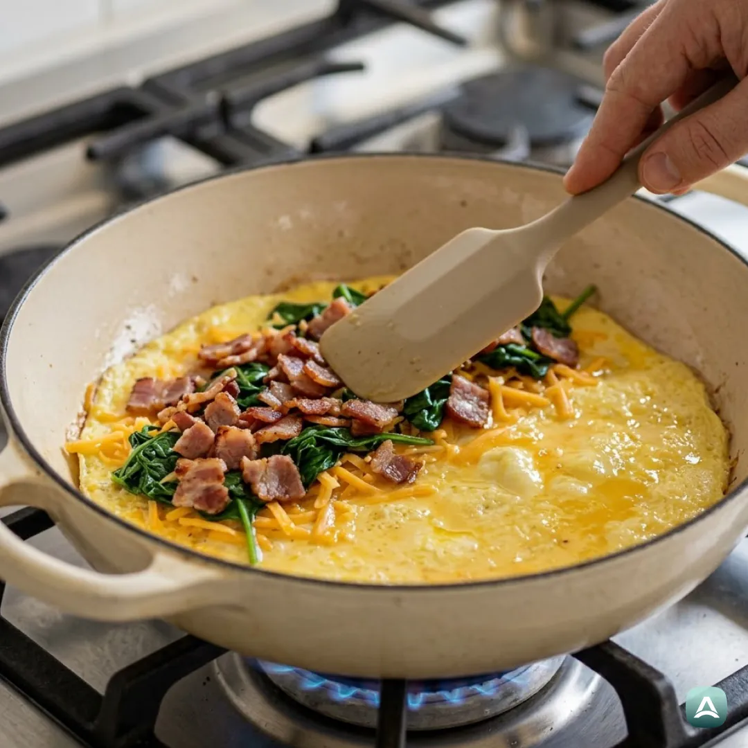 US_Recipes_OmeletteWithCrispyBacon,SpinachAndCheddarCheese_5