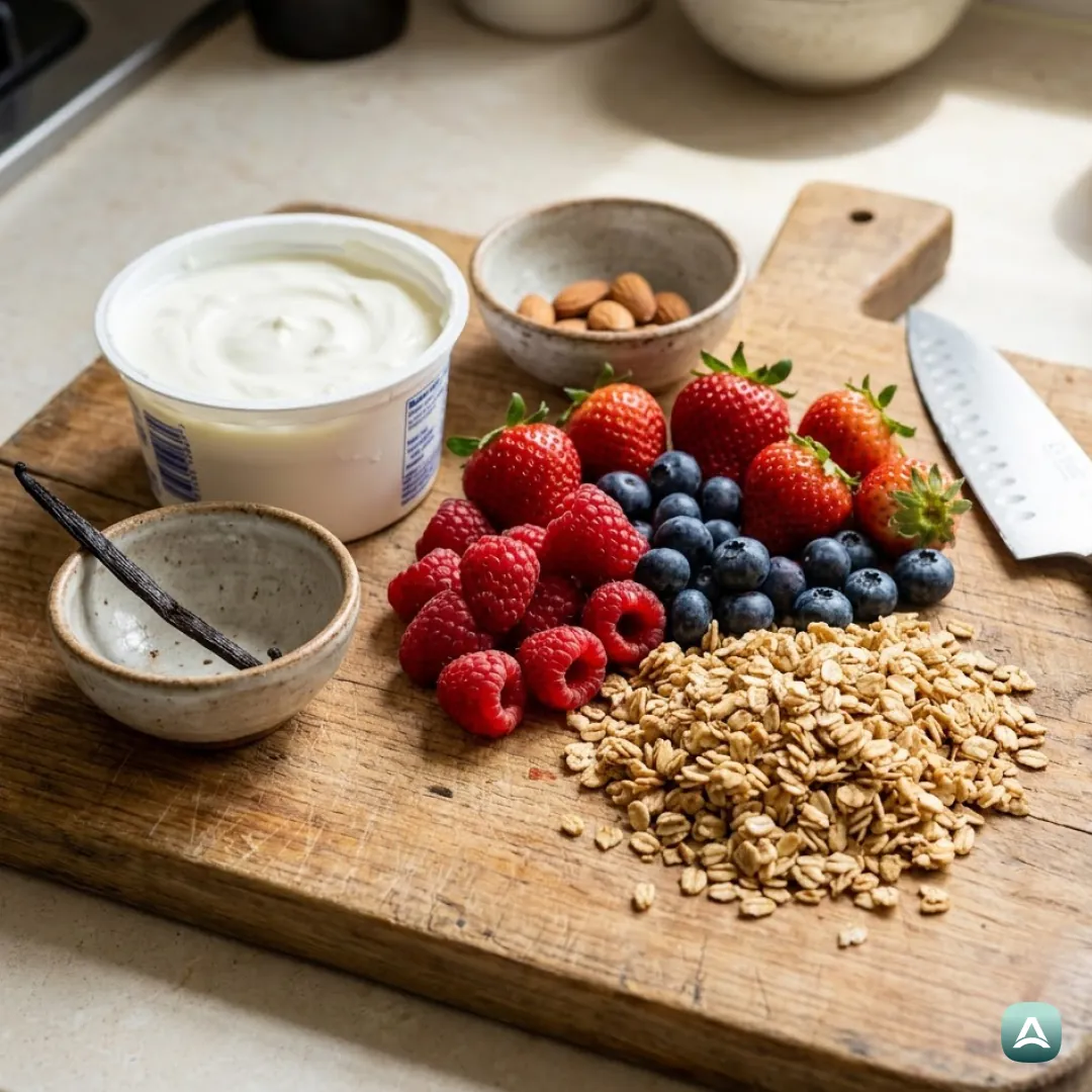 US_Recipes_RefreshingVanillaParfaitWithMixedBerriesAndCrunchyGranola_3