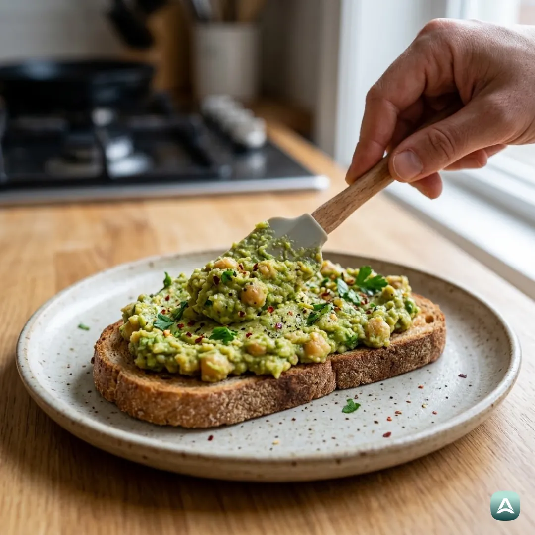 US_Recipes_WholeGrainToastWithMashedSpicedChickpeasAndAvocado_5