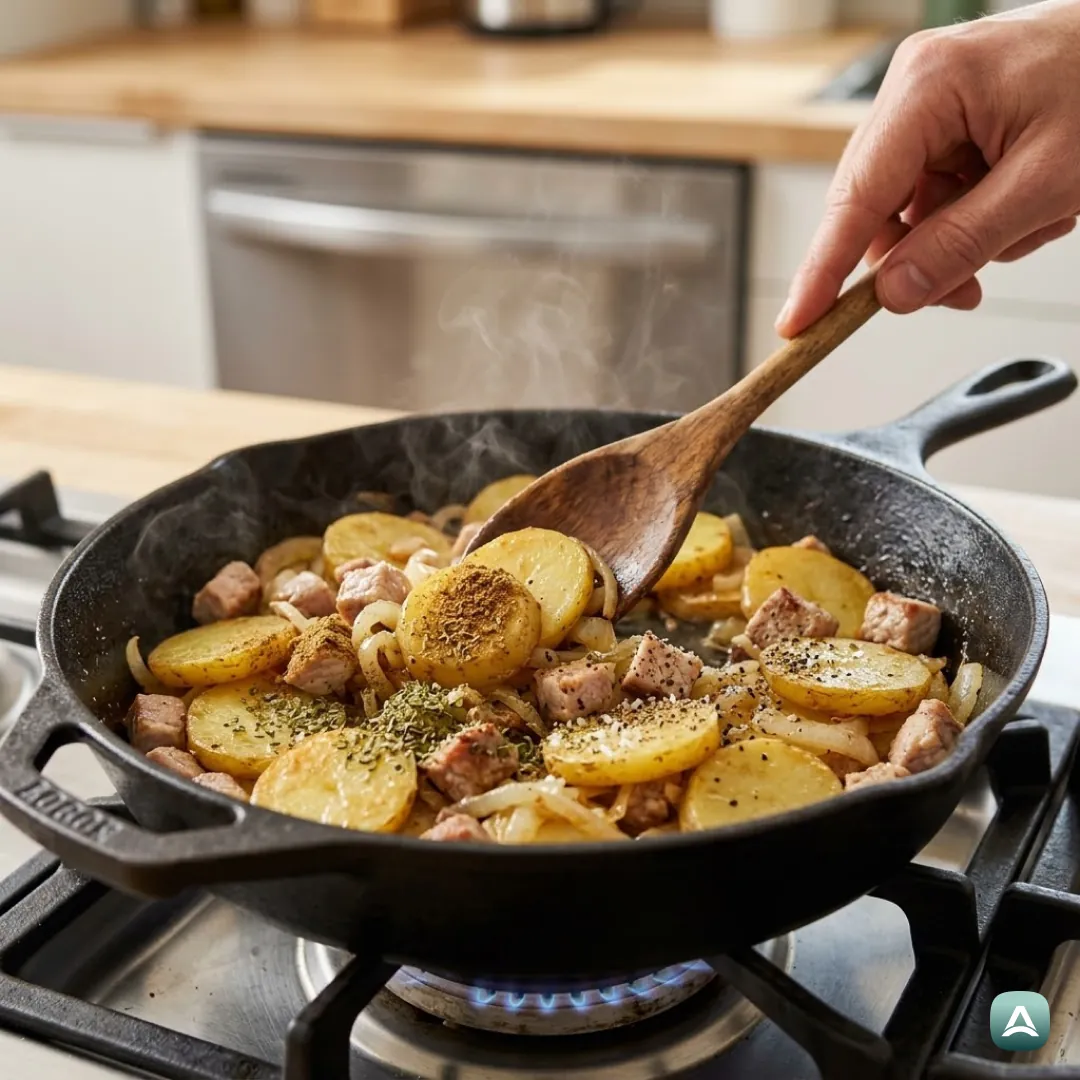 US_Recipes_FriedPotatoesWithPorkAndEgg_4